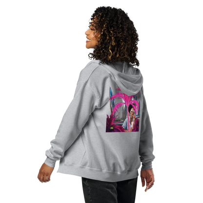 Unisex Thick Hooded Zip Up Sweatshirt